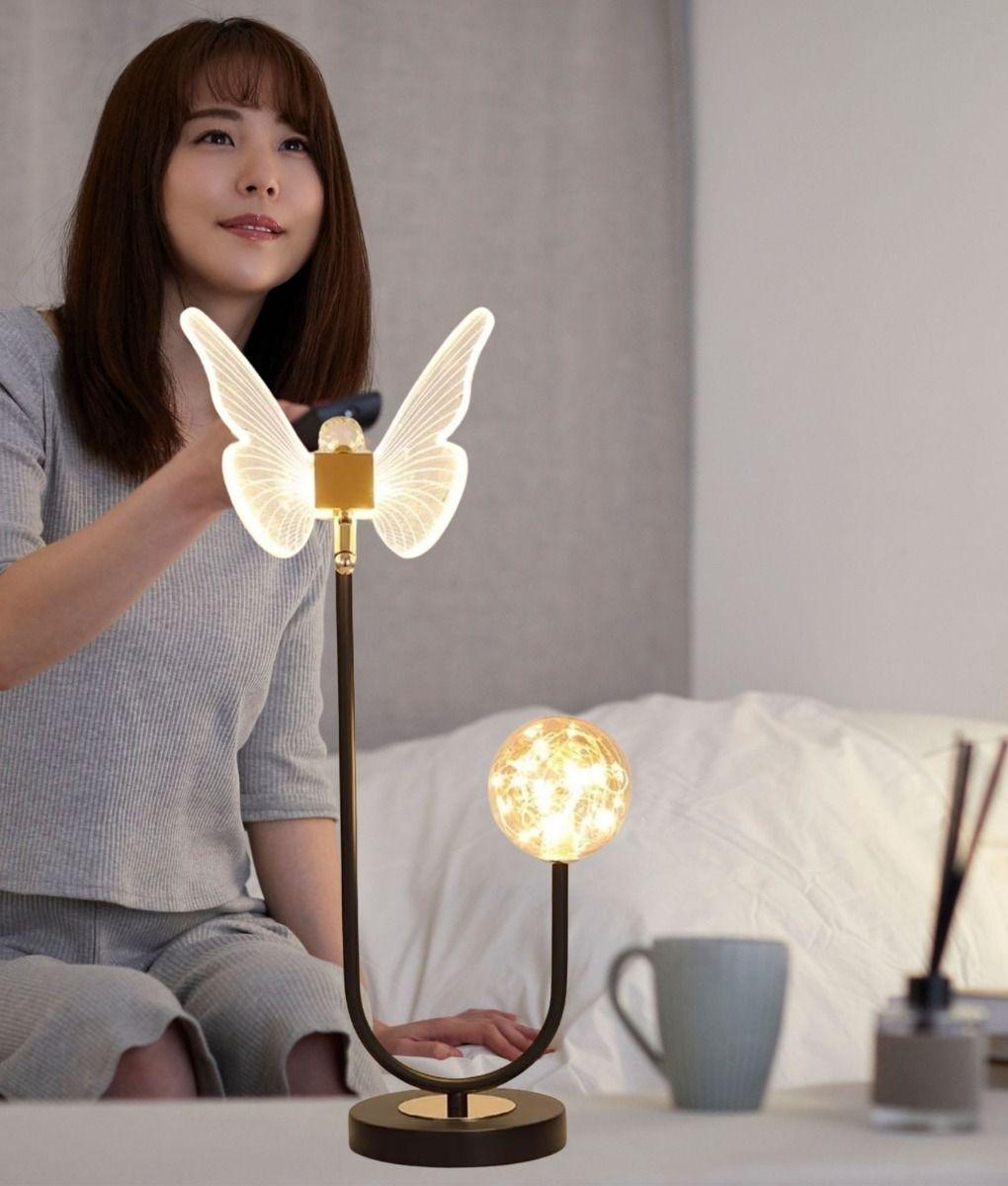 Lámpara Mesa Escritorio Creativa Moderna Mariposa Jhn-2