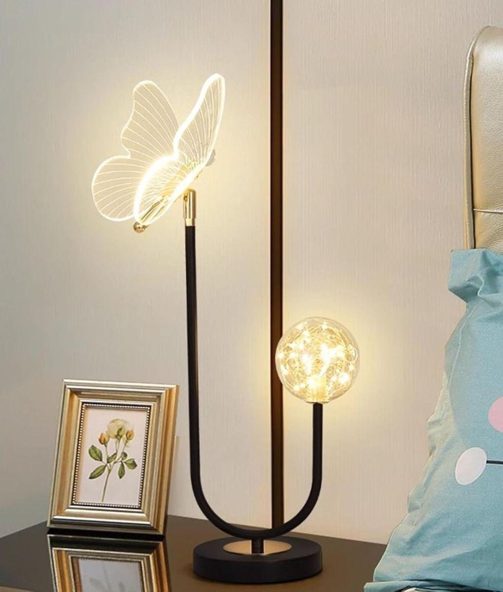 Lámpara Mesa Escritorio Creativa Moderna Mariposa Jhn-5