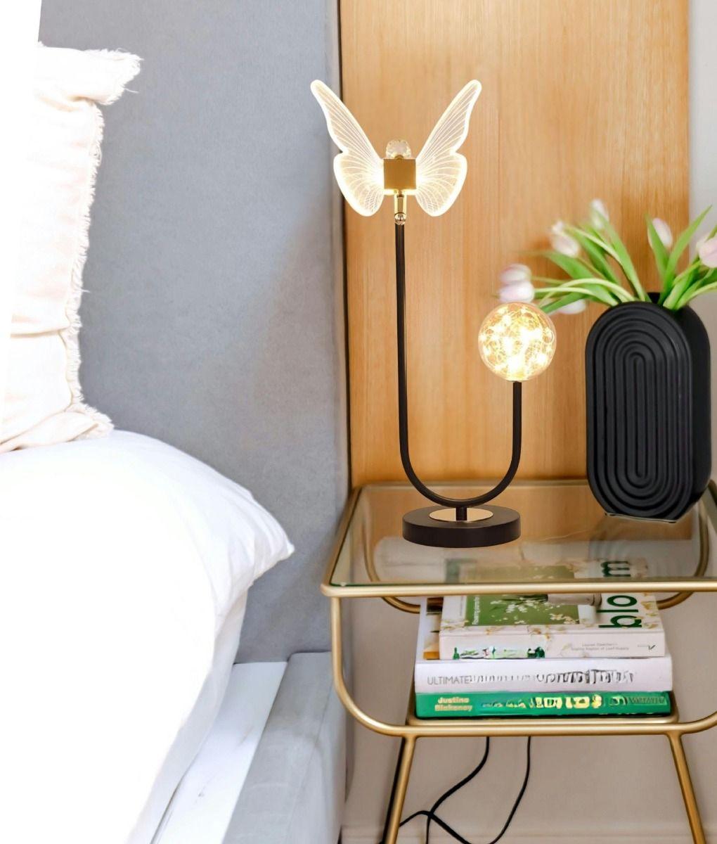 Lámpara Mesa Escritorio Creativa Moderna Mariposa Jhn-8