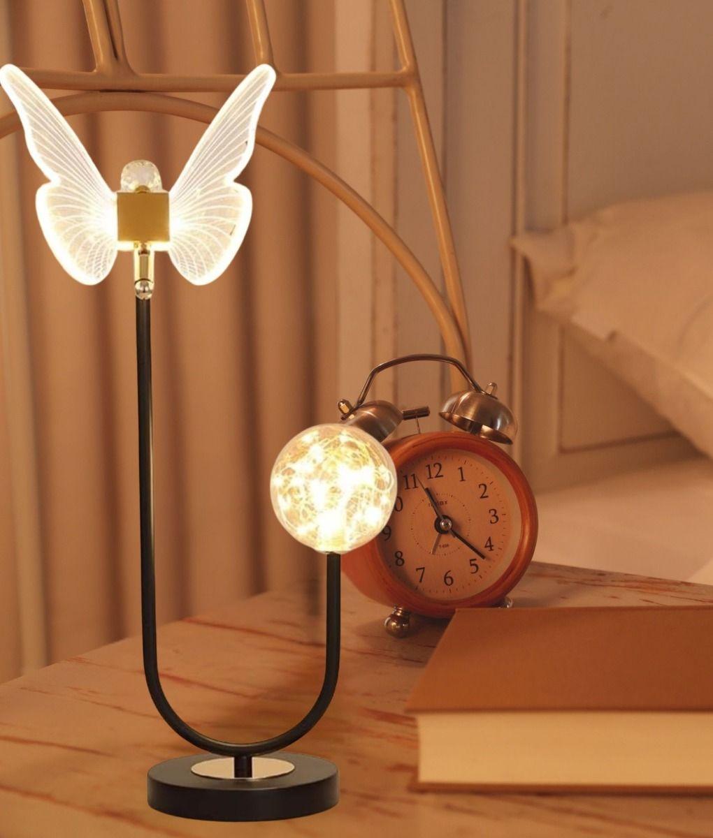 Lámpara Mesa Escritorio Creativa Moderna Mariposa Jhn-9