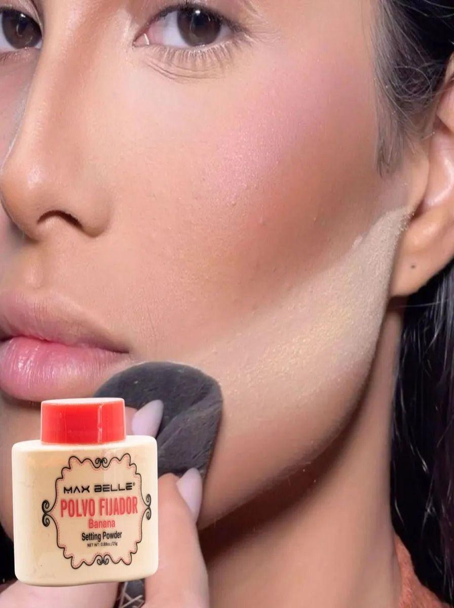 Pack 2 Polvos Fijador Banana Traslucido Sella Maquillaje Lau-5