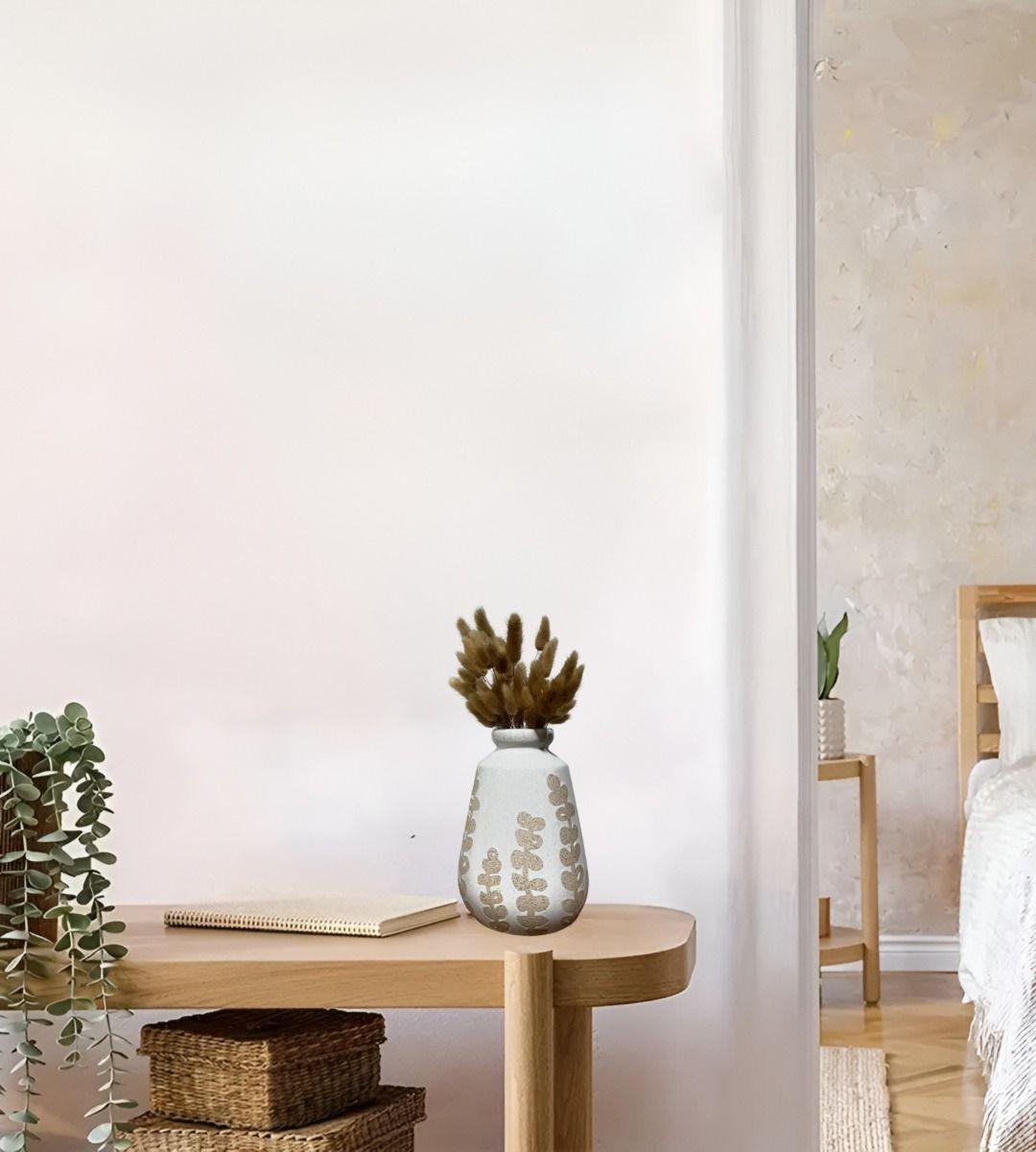 Jarrón Florero Cerámica Decoración Contemporáneo 22cm Jhn-7