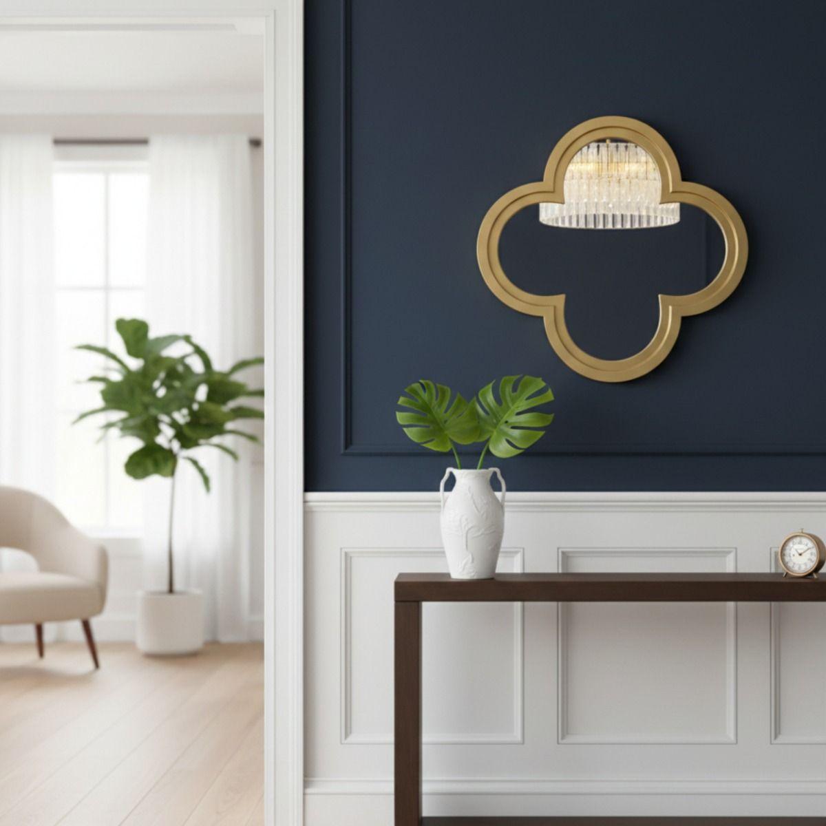 Espejo Pared Decorativo Estilo Diseño Flor Ciruelo Hogar Jhn-7