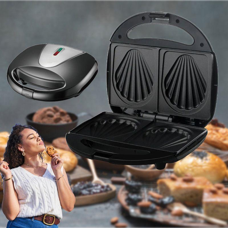 Sandwichera Maquina Hacer Mandelines Waffles Cocina Rondon-5