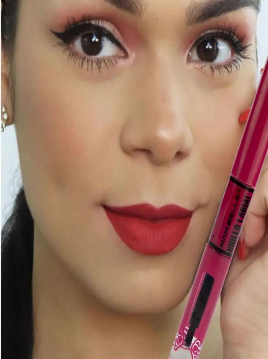 Pack 4 Labial Mate Dual 2en1 Gloss Brillante Maquillaje Lau-4