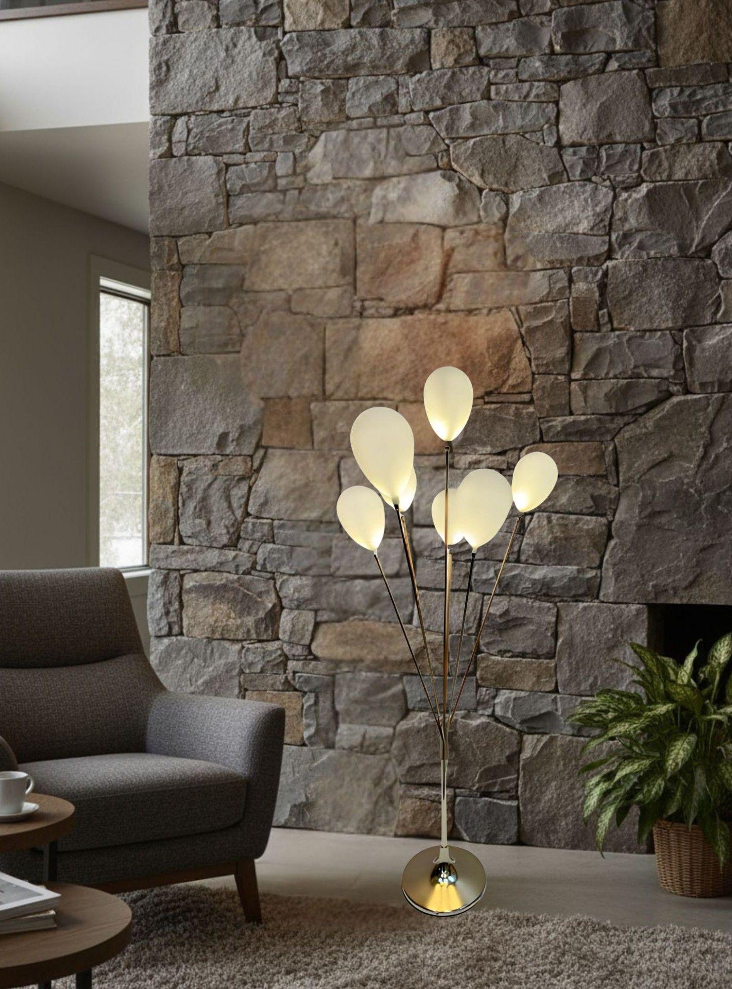 Lámpara Decorativa Pie Diseño Globos Pedestal Hogar Jhn-4