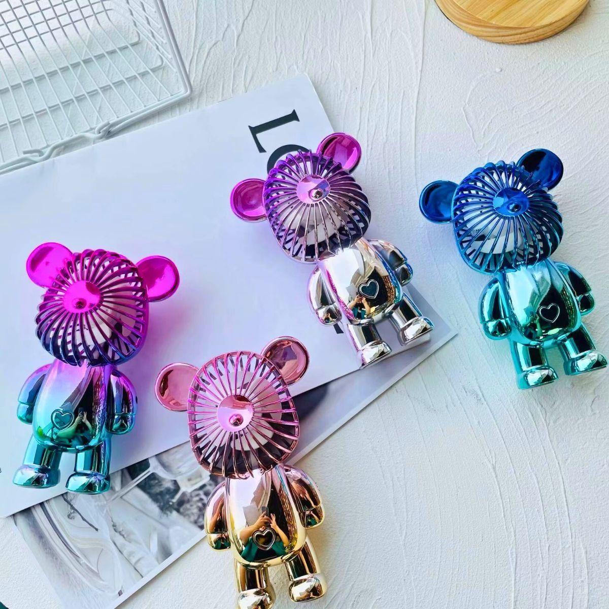 Set 2 Ventilador Mini Pequeño Portátil Carga USB Decora Lau-8