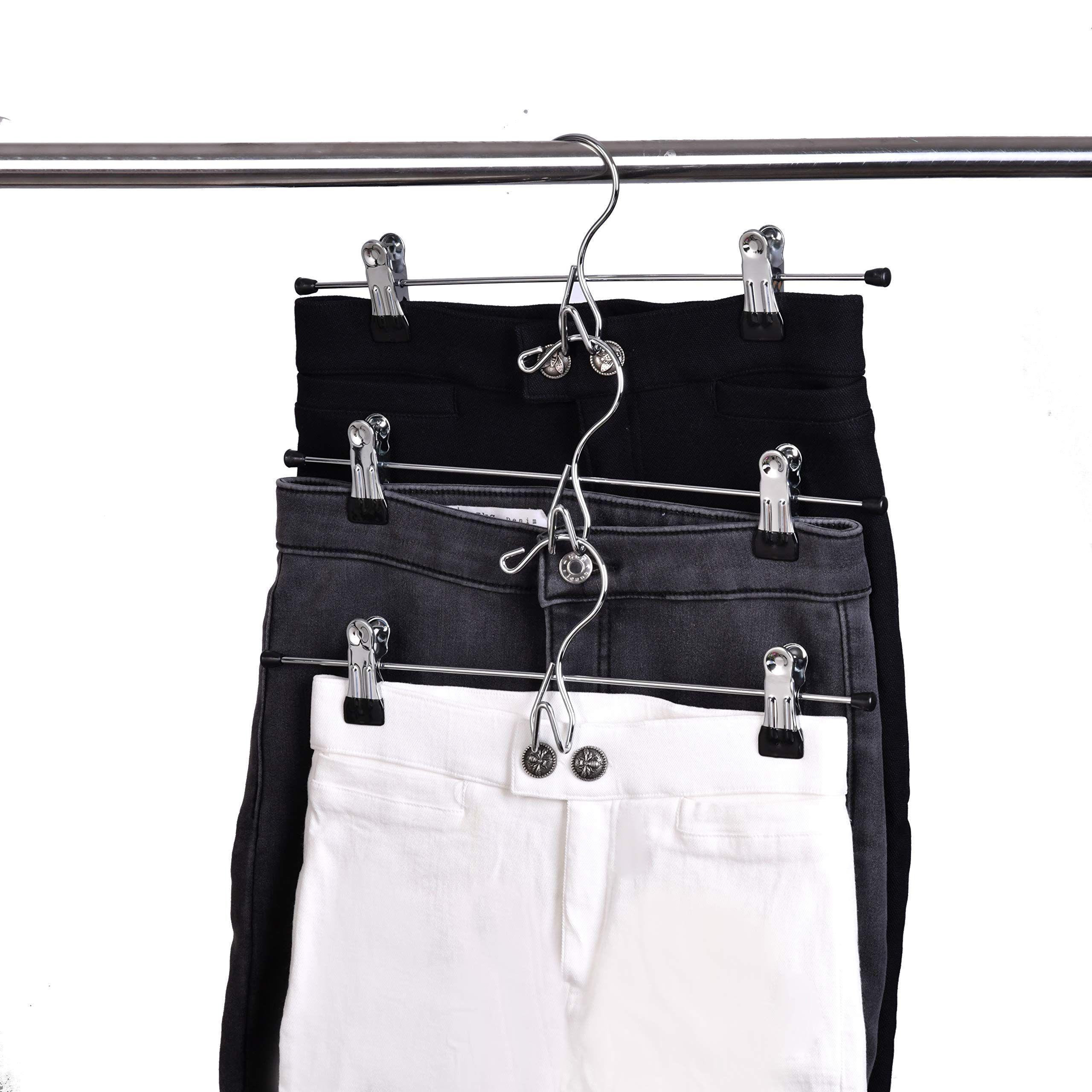Clip Faldas Pantalones Perchas Corbatas 20 Unid Rondon-6