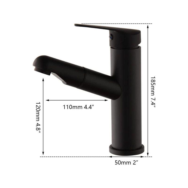 Grifo Lavabo Rociador Extraíble Ducha Manija Rondon-6