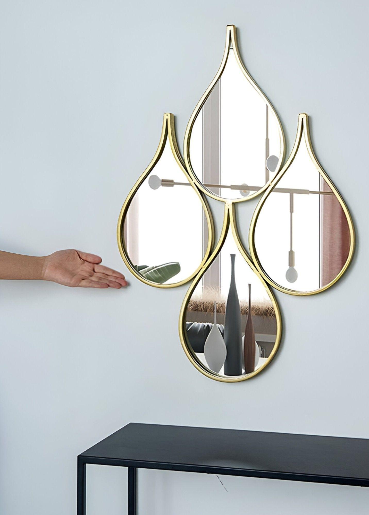 Espejo Decorativo Enmarcado Estilo Europeo Forma Gotas Jhn-3