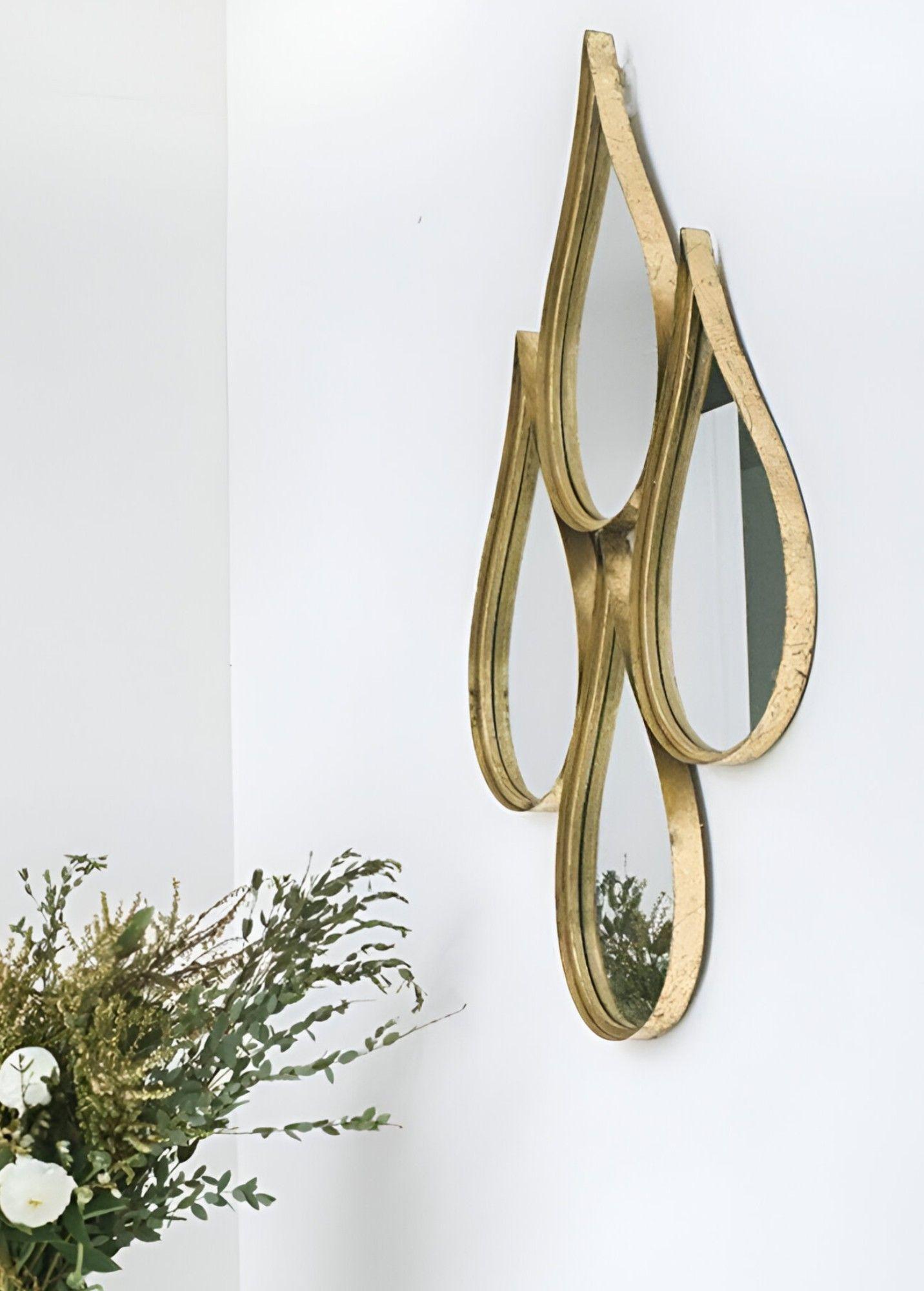 Espejo Decorativo Enmarcado Estilo Europeo Forma Gotas Jhn-5