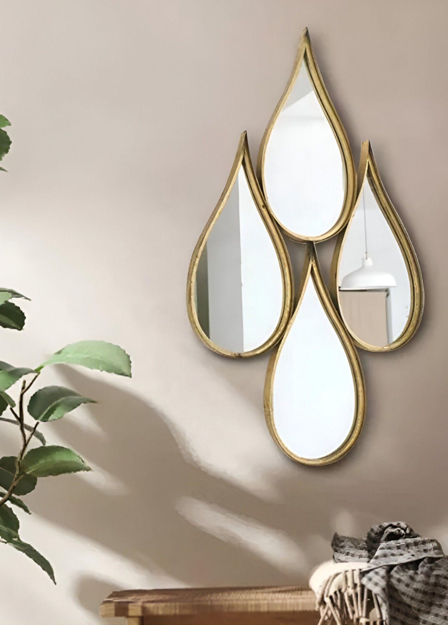Espejo Decorativo Enmarcado Estilo Europeo Forma Gotas Jhn-6