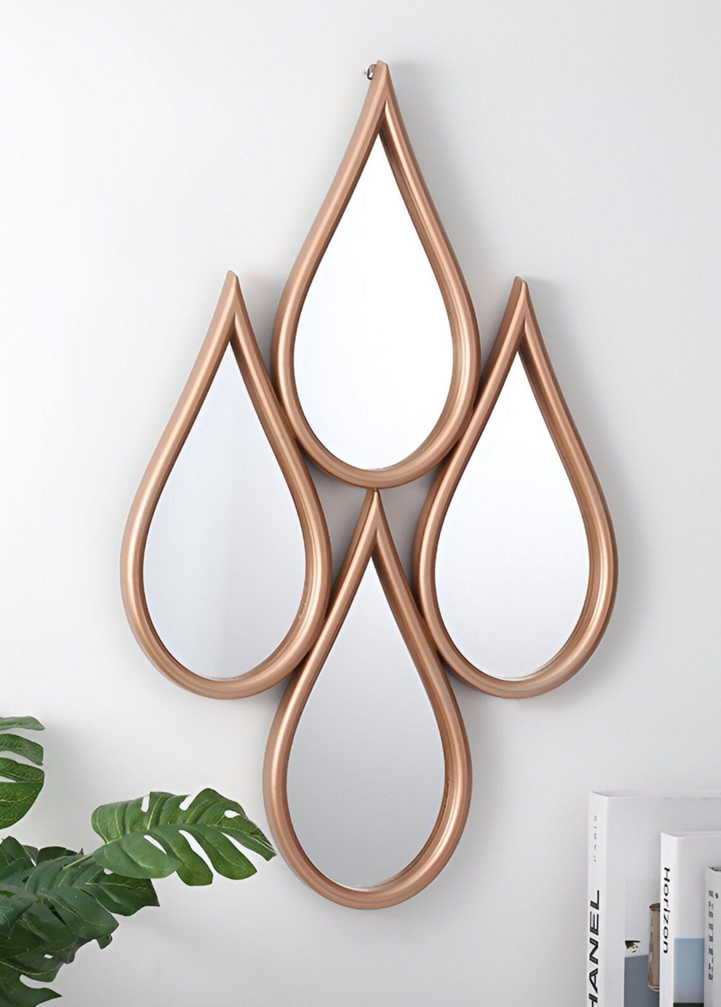 Espejo Decorativo Enmarcado Estilo Europeo Forma Gotas Jhn-7