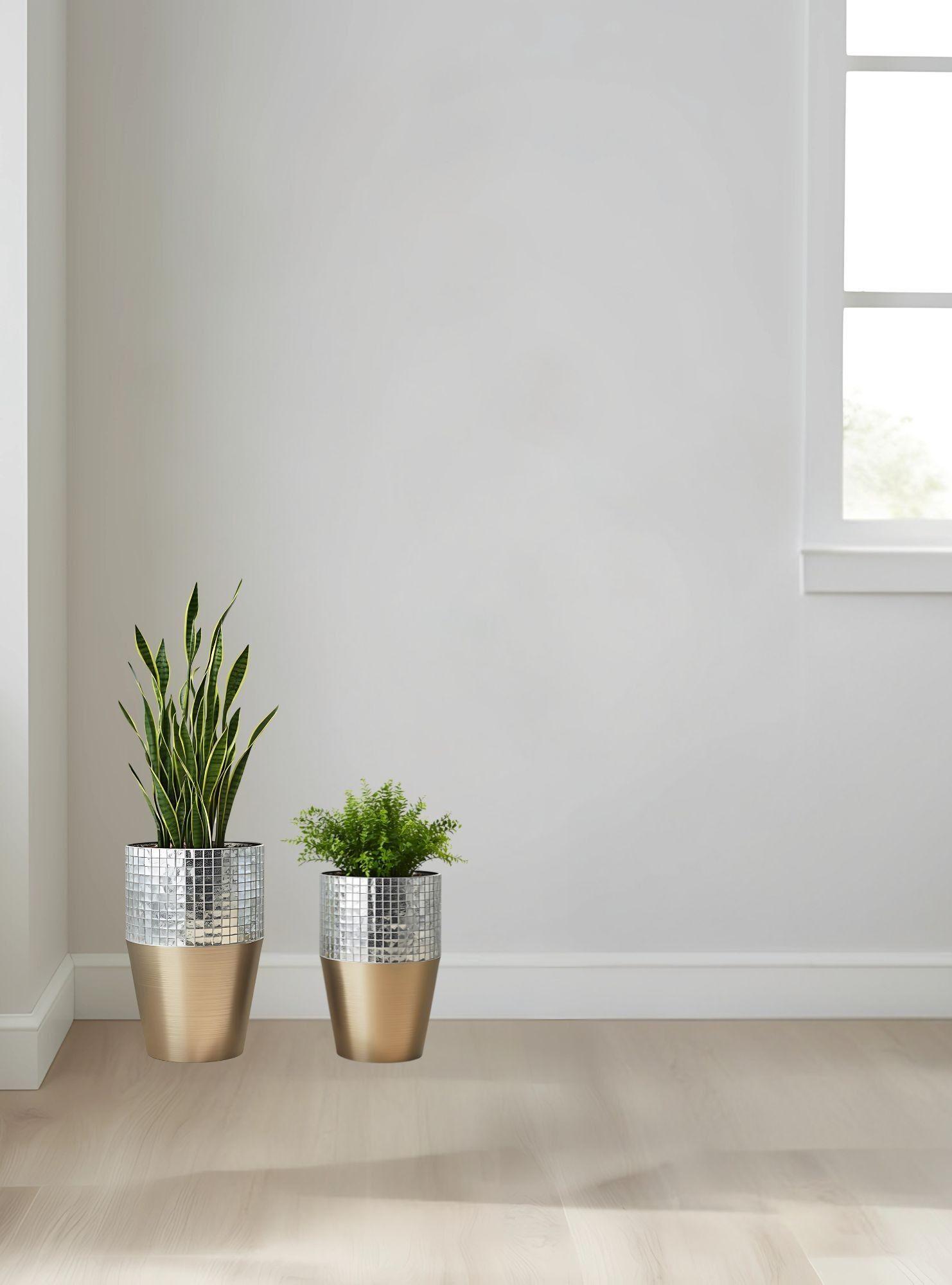 Set 2 Maceta Decorativa Diseño Sofisticado Versátil Jhn-5