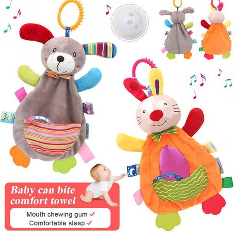 Set 2 Mordedor Peluche Denticion Sensorial Suave Bebe Lau-7