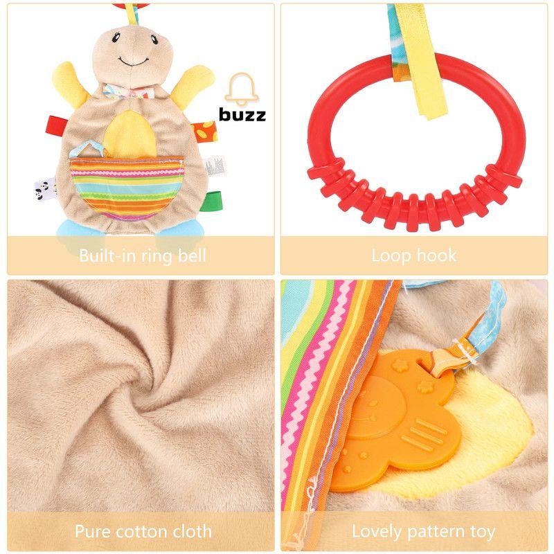 Set 2 Mordedor Peluche Denticion Sensorial Suave Bebe Lau-8