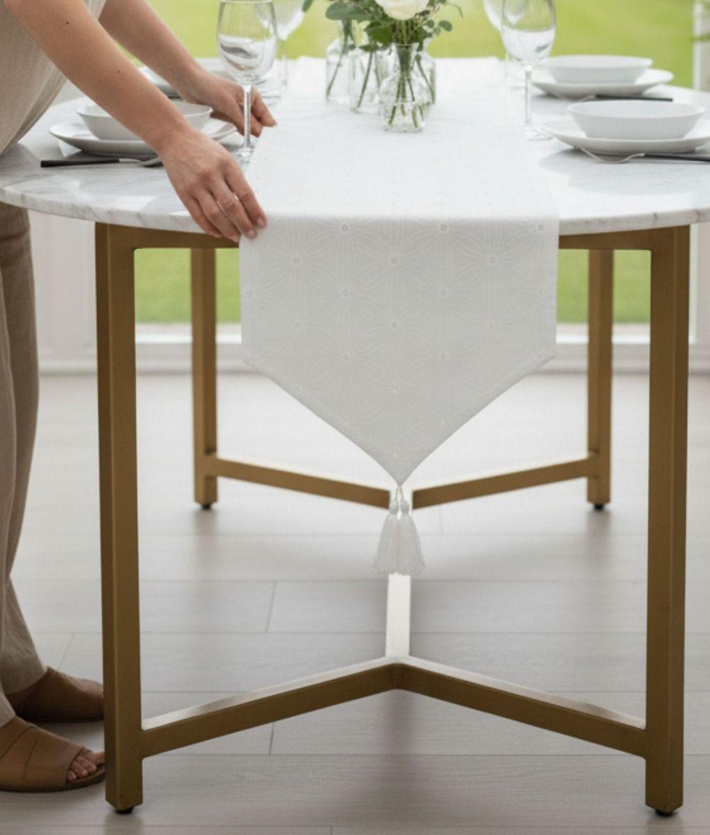 Camino Mesa Decorativo Estilo Nórdico Elegante Mantel Jhn-4