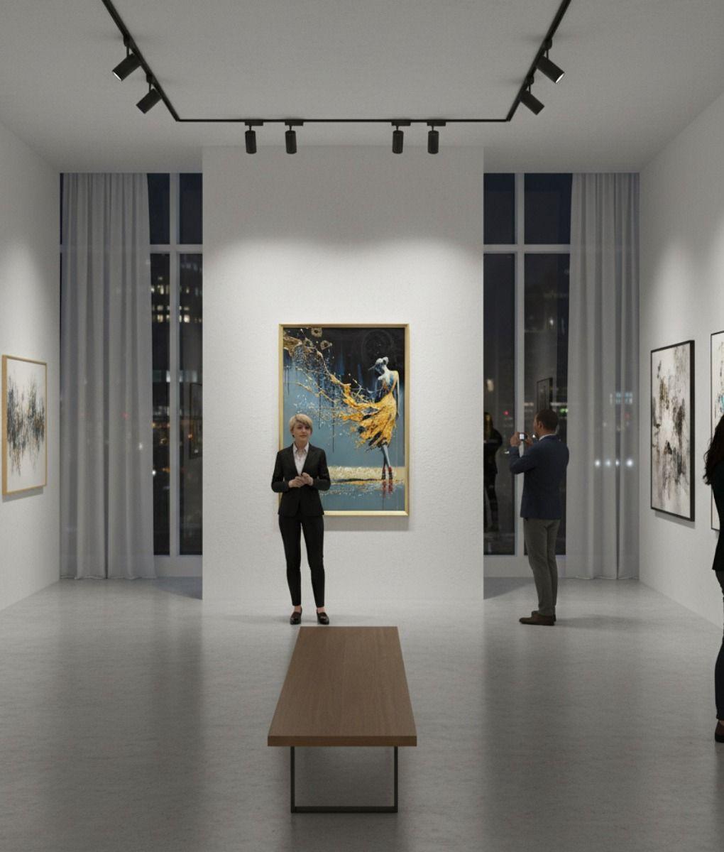 Cuadro Decorativo Arte Abstracto Elegancia Adorno Pared Jhn-4