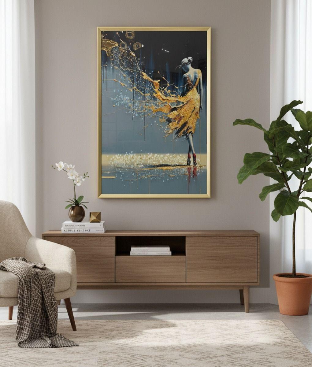 Cuadro Decorativo Arte Abstracto Elegancia Adorno Pared Jhn-9