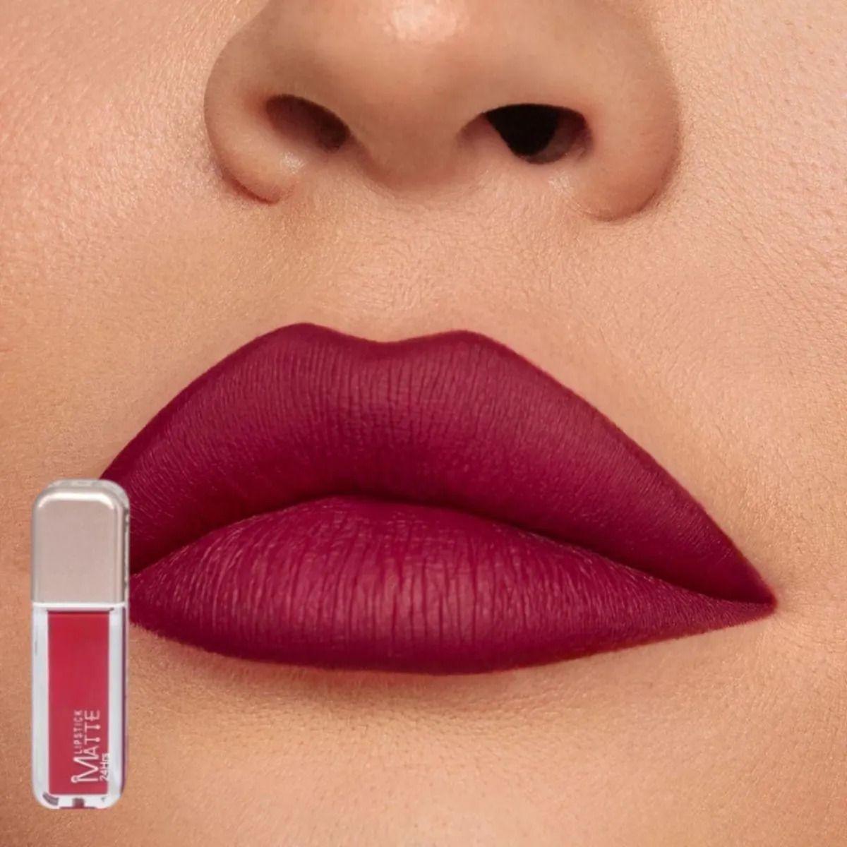 Paq 24 Labiales Líquidos Mate Larga Duración Terciopelo ALJ-7