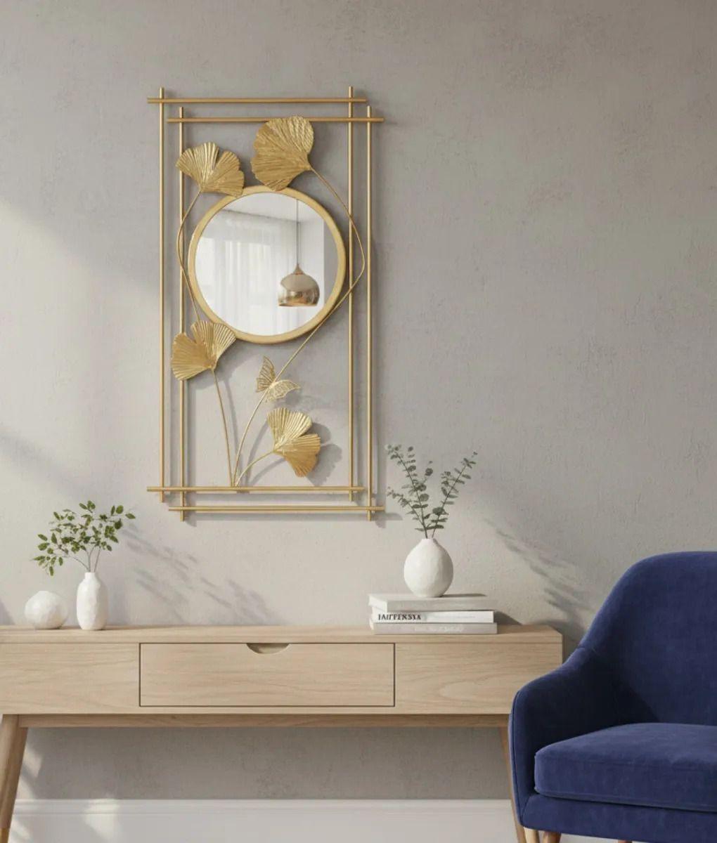 Espejo Pared Decorativo Estilo Inspiración Botánica Jhn-7