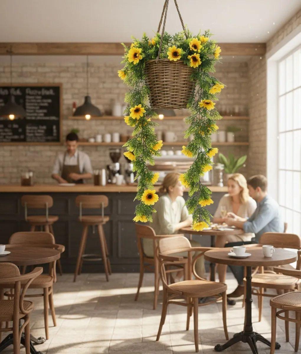 Enredadera Floral Artificial Cascada Colgante Decorativa Jhn-3