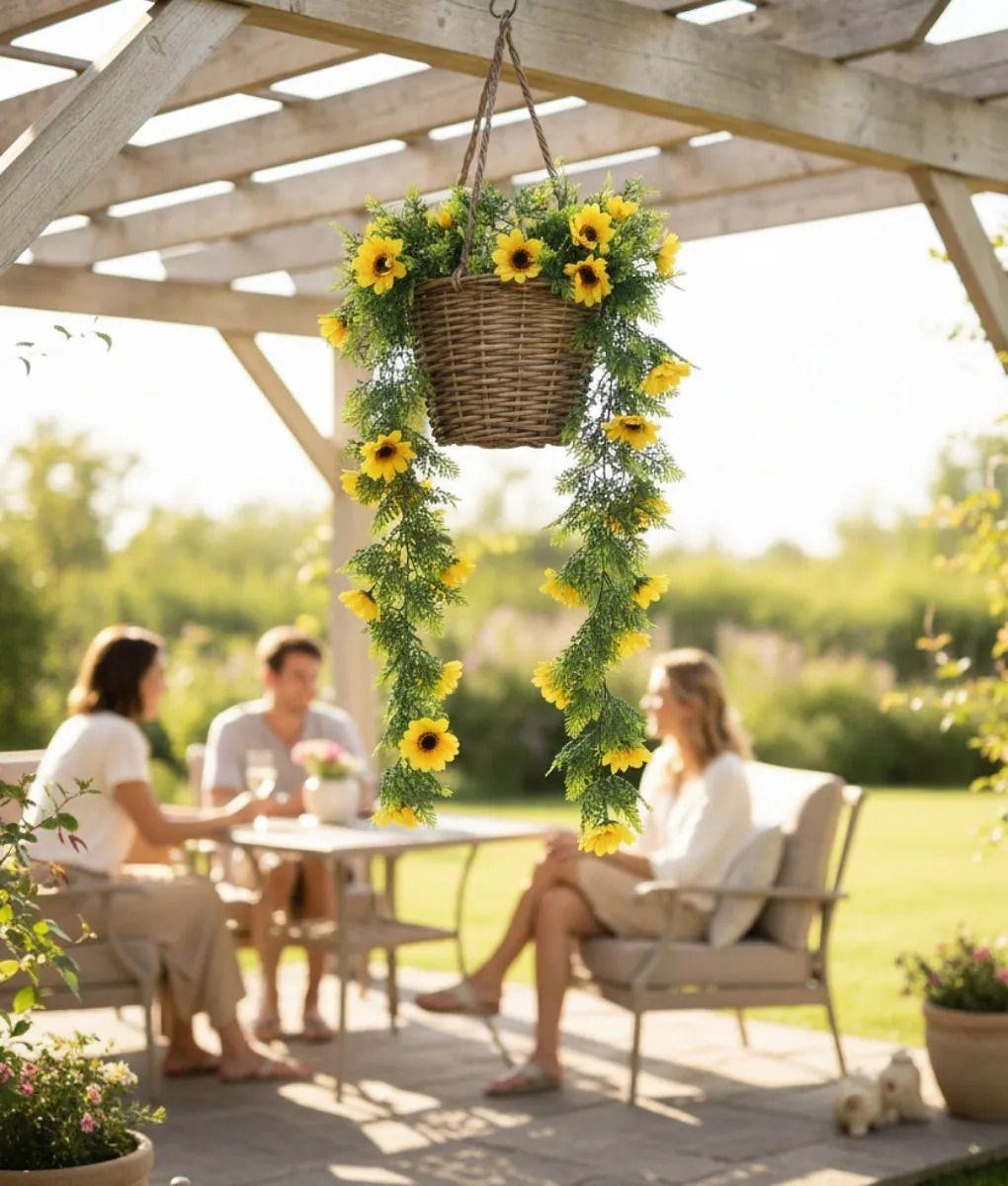 Enredadera Floral Artificial Cascada Colgante Decorativa Jhn-5