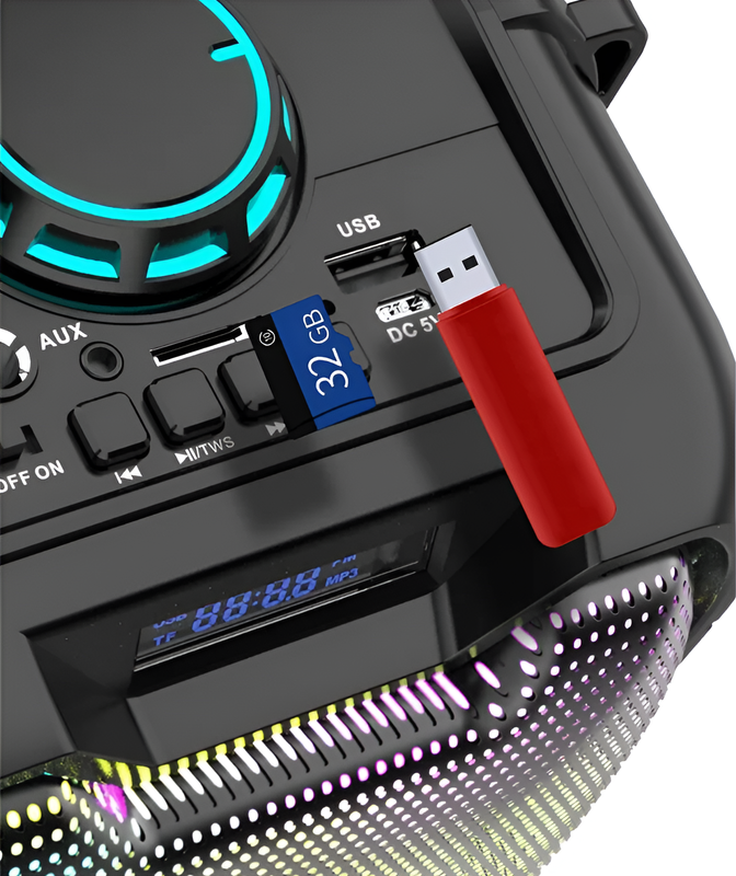 Parlante Portátil Altavoz Piscina Bluetooth RGB Audio Rondon-2