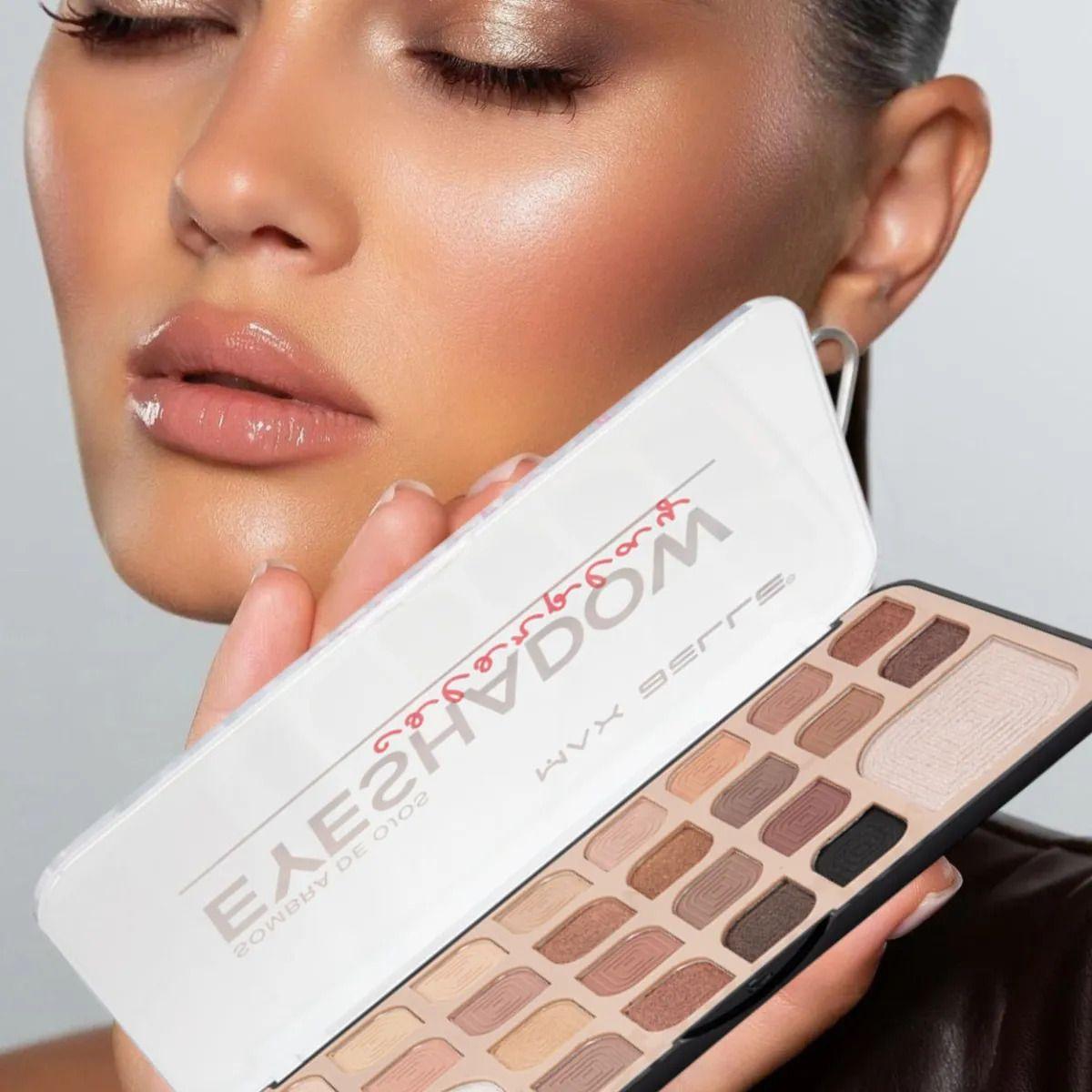 Kit Sombras Ojos Profesional Paleta Versátil Difuminar ALJ-2