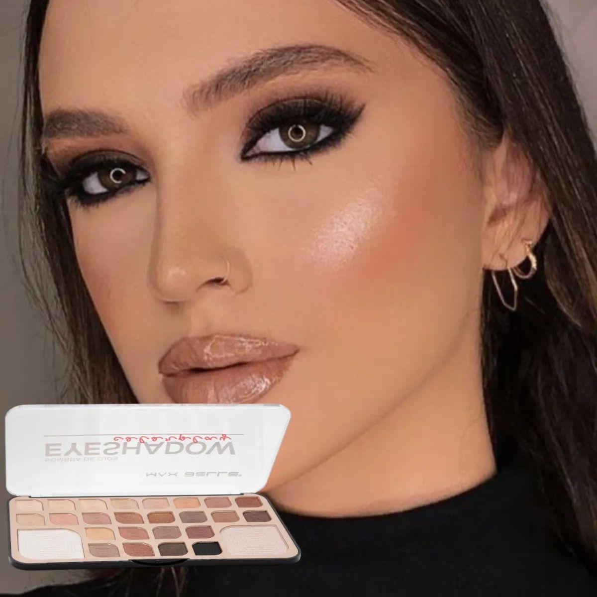 Kit Sombras Ojos Profesional Paleta Versátil Difuminar ALJ-8