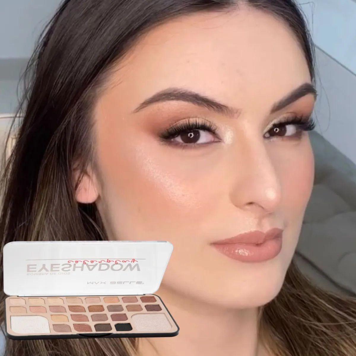 Kit Sombras Ojos Profesional Paleta Versátil Difuminar ALJ-9