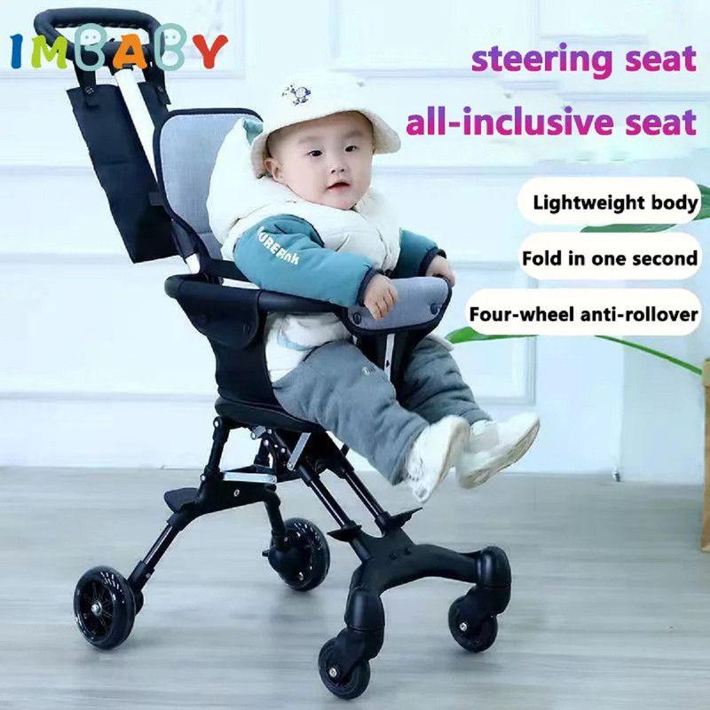 Coche Plegable Compacto Reversible 1 a 5 Años Bebes Lau-9