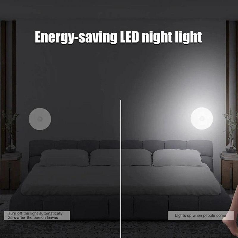 Aplique Lampara Circular Pared Sensor Luz LED Portatil Lau-3