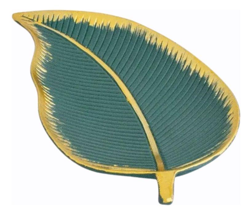 Set 3 Plato Base Hoja Tropical Mesa Textura Decorativo Jhn-1