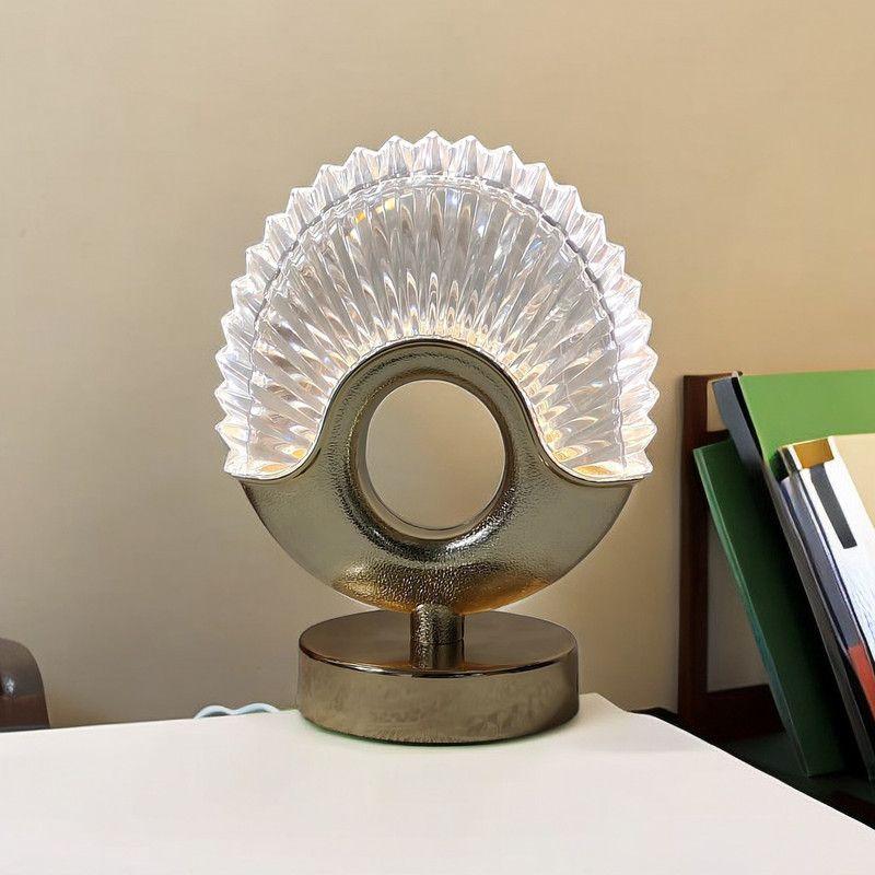 Lampara Mesa Nordica Romantica Acrilico Moderna Lau-4