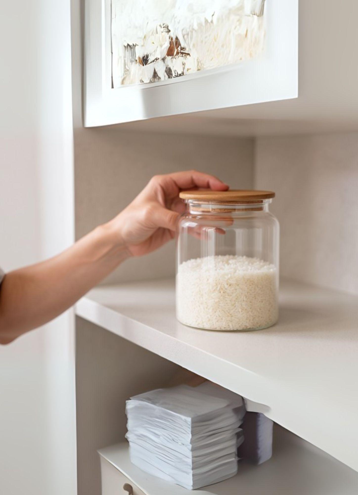 Frasco Transparente Almacenamiento Multifuncional Hogar Jhn-3