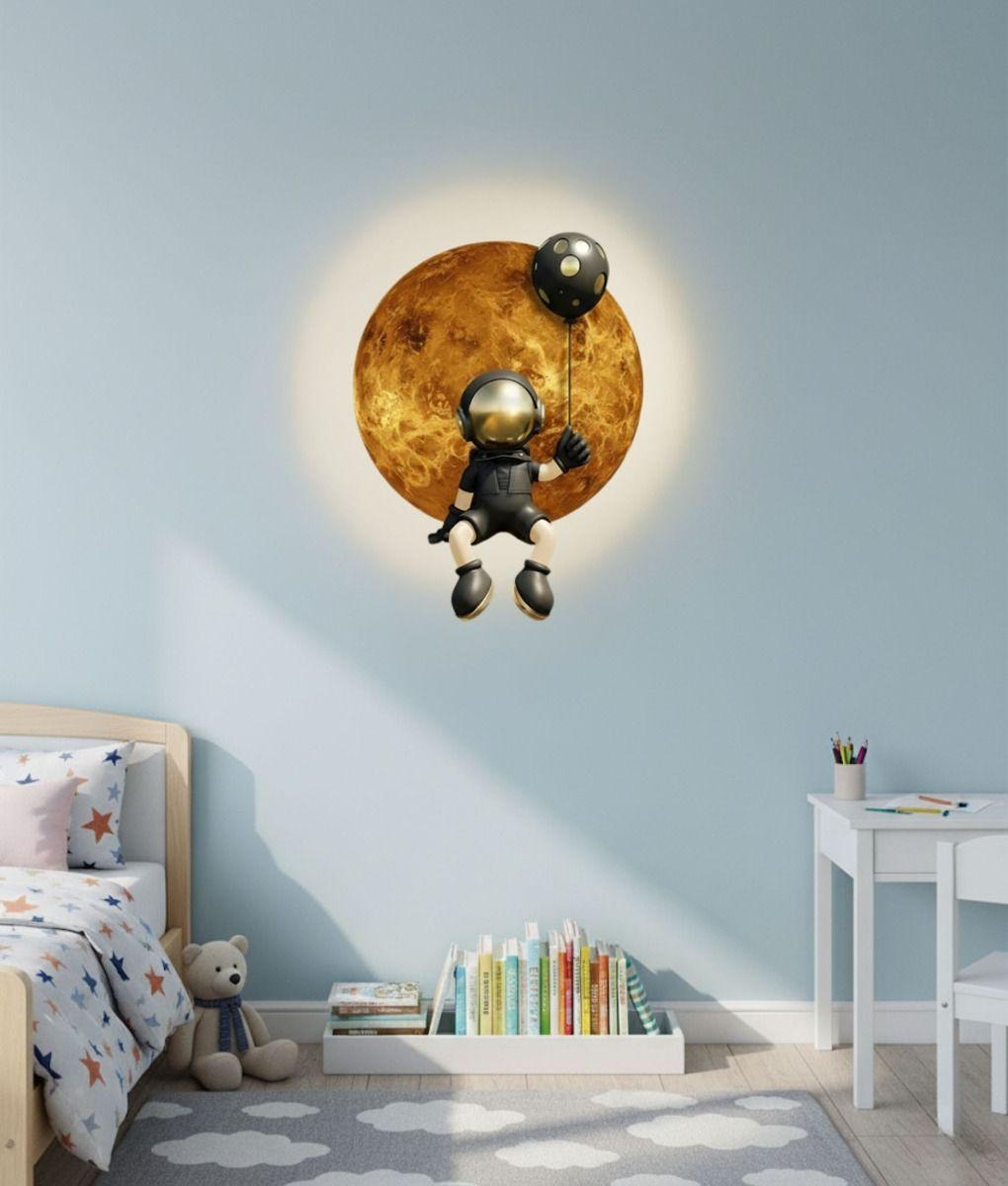 Decoración Pared Cuadro LED Decorativo Hogar Astronauta Jhn-0
