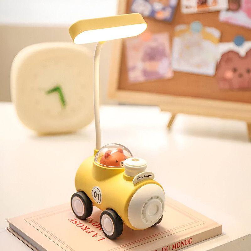 Lampara Tren Nocturna Recargable Sacapuntas Infantil Lau-9