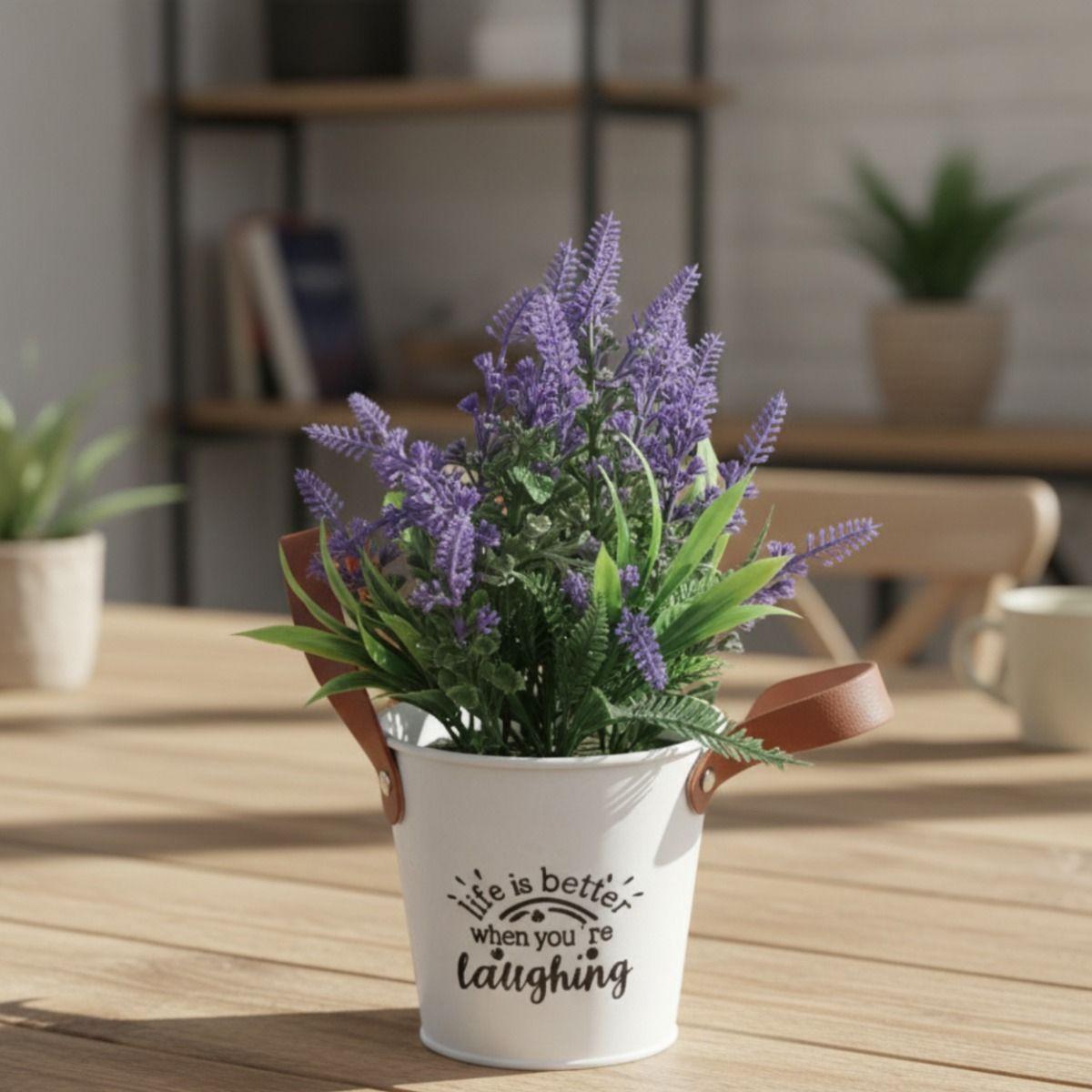 Set 2 Planta Artificial Decorativa Lavanda Encanto Jhn-7