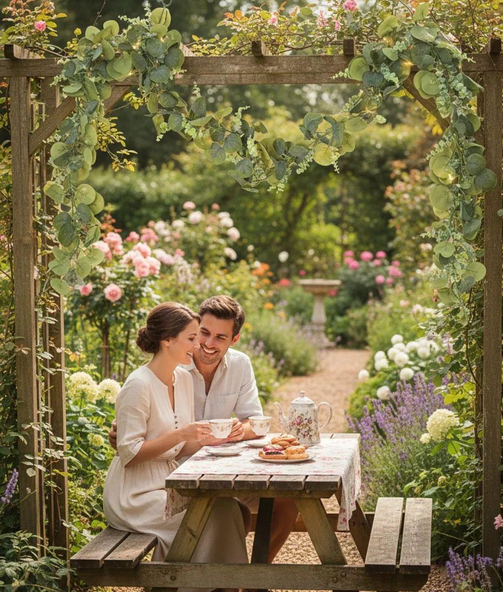 Adorno Floral Decorativo Guirnalda Follaje Botánico Jhn-3