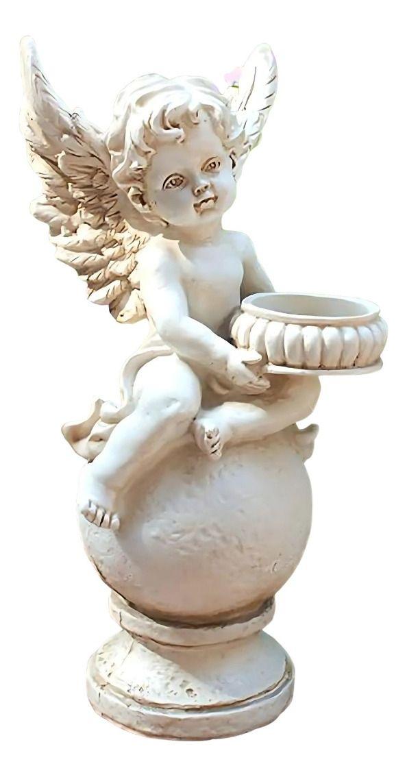 Figura Decorativa Adorno Estatua Jardín Querubín Hogar Jhn-0