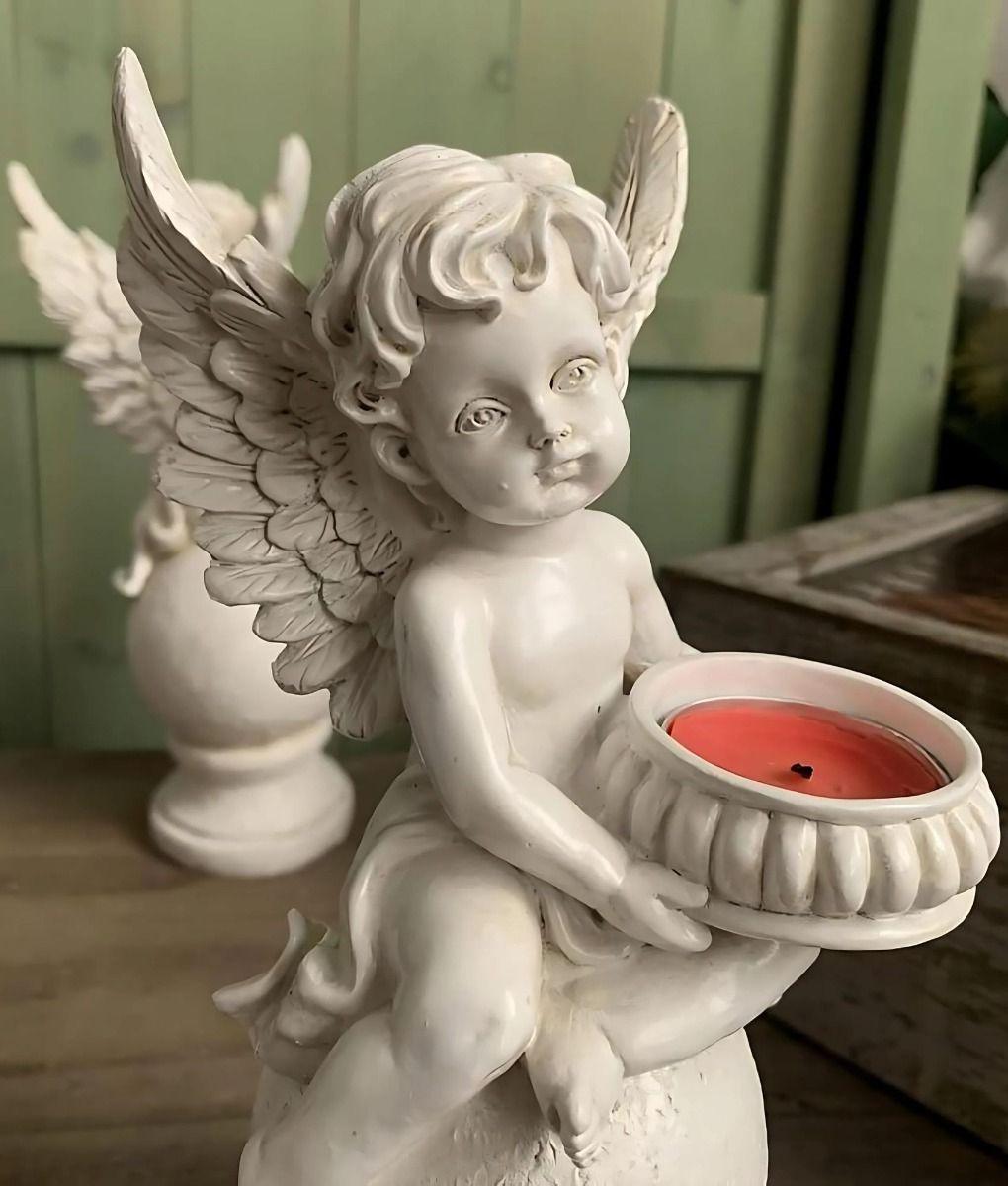 Figura Decorativa Adorno Estatua Jardín Querubín Hogar Jhn-5
