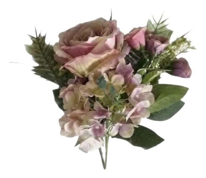 Set 2 Ramo Floral Artificial Decorativo Ramillete Jhn-2