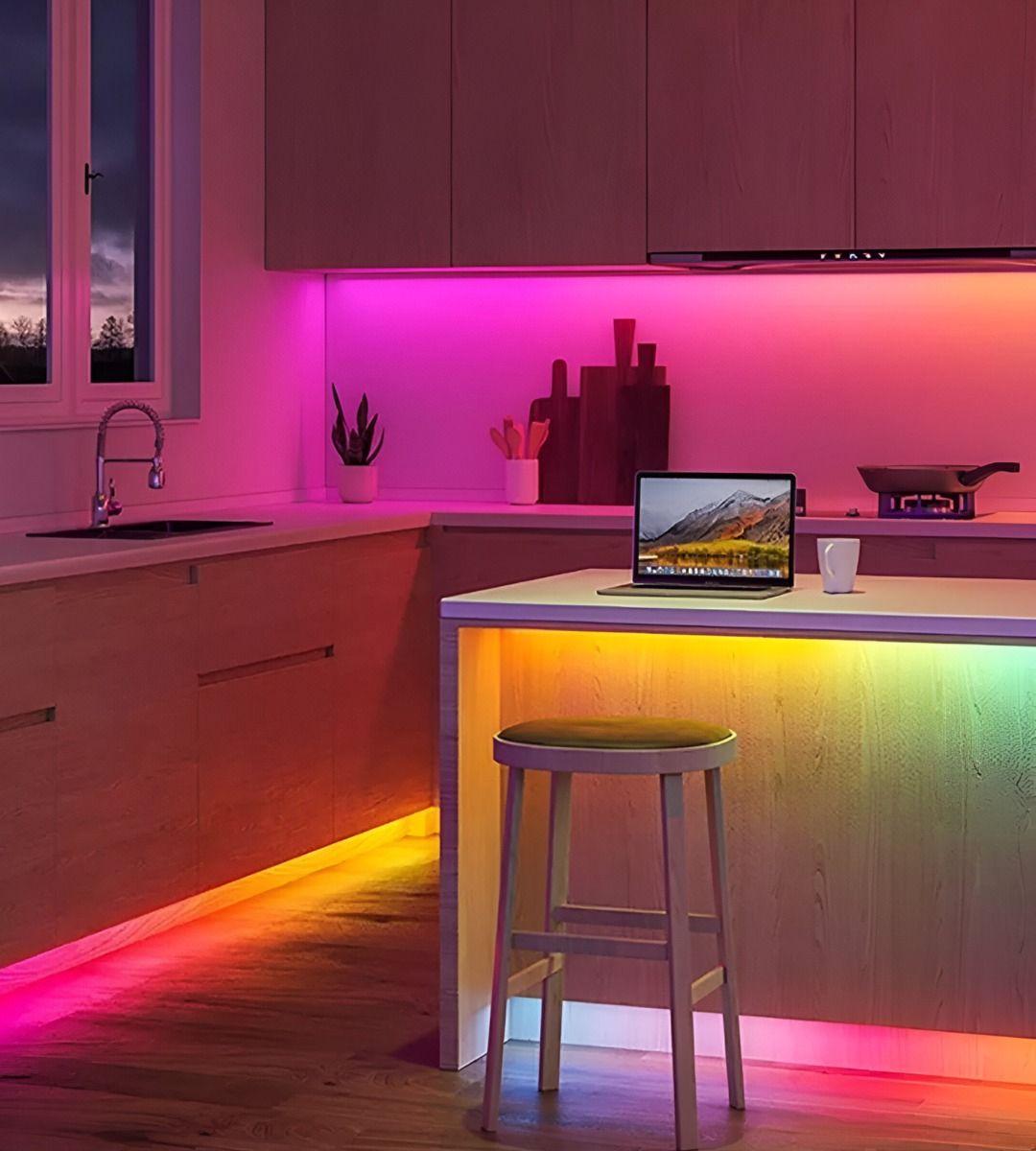 Tira Cinta Neon Flex Luz LED Decorativa RGB 10m Jhn-7