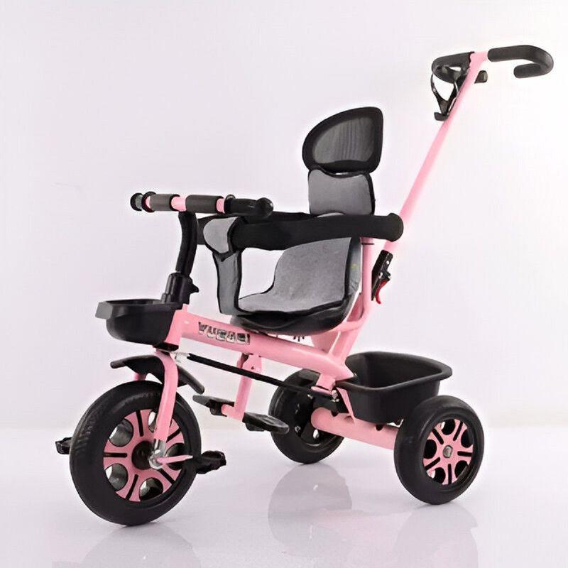 Triciclo Cochecito Moto 2 en 1 Sombrilla Ajustable Niño Lau-3