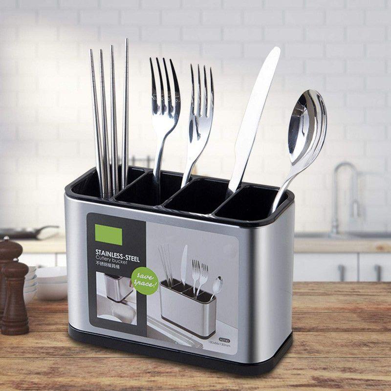 Set 2 Organizador Cubiertos Escurridor Utensilios Cocina Lau-2