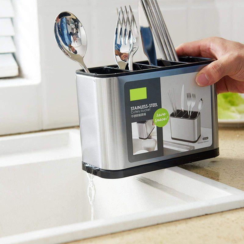 Set 2 Organizador Cubiertos Escurridor Utensilios Cocina Lau-3