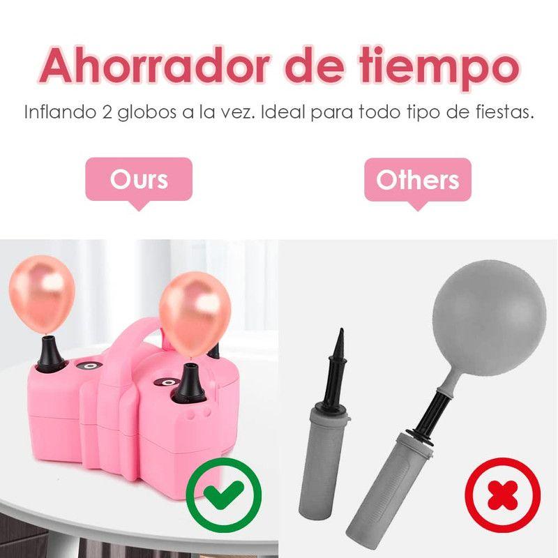 Bomba Globo Eléctrica Inflador Aire Portátil Boquilla Rondon-2