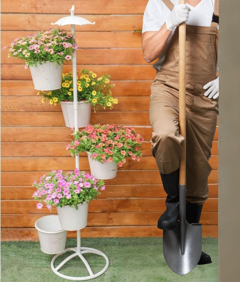 Porta Macetas Paraguas Soporte Flores Piso Adorno Jardín Jhn-2