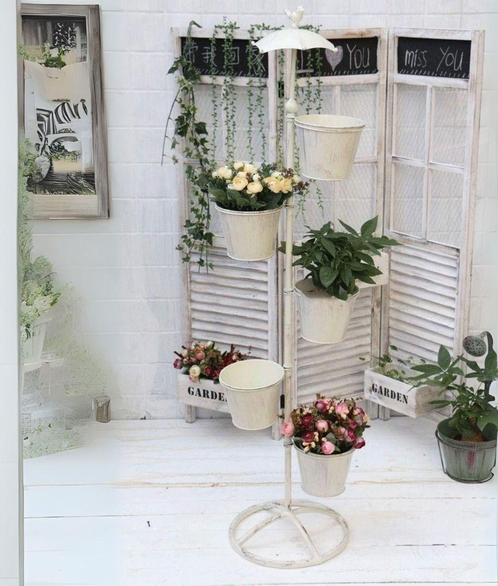Porta Macetas Paraguas Soporte Flores Piso Adorno Jardín Jhn-8